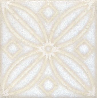 фото STG/B402/1266H Амальфи орнамент белый 9,8*9,8 вставка КЕРАМА МАРАЦЦИ