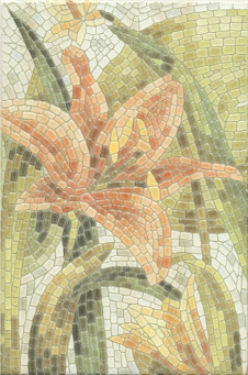 фото HGD/A143/880L Летний сад Лилии лаппатированный 20*30 керамический декор КЕРАМА МАРАЦЦИ
