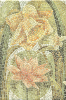 фото HGD/A145/880L Летний сад Лилии лаппатированный 20*30 керамический декор КЕРАМА МАРАЦЦИ