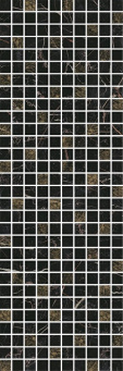 фото MM12111 Астория черный мозаичный 25*75 керамический декор КЕРАМА МАРАЦЦИ