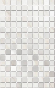 фото MM6359 Гран Пале белый мозаичный 25x40 керамический декор КЕРАМА МАРАЦЦИ