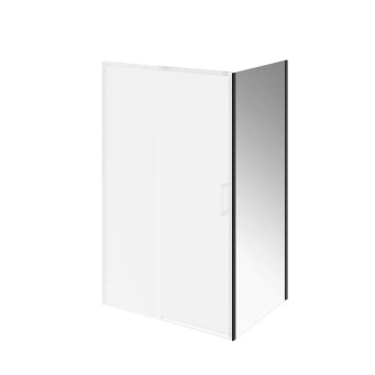 фото LN.90.FP.BLK.M Душевая боковая панель Lindo/Линдо, 90х195, матовый черный КЕРАМА МАРАЦЦИ