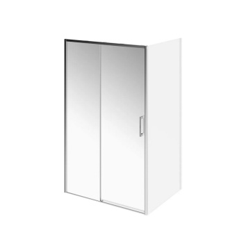 фото LN.120.SD.CR Душевая дверь Lindo/Линдо, раздвижная с функцией soft close/плавное открыв. и закрыв., 120х195, хром КЕРАМА МАРАЦЦИ