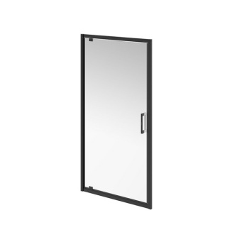 фото VE.100.PD.BLK.M Душевая дверь Vetro/Ветро, распашная, 100х195, матовый черный КЕРАМА МАРАЦЦИ