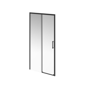 фото VE.100.SD.BLK.M Душевая дверь Vetro/Ветро, раздвижная, 100х195, матовый черный КЕРАМА МАРАЦЦИ