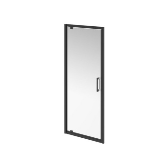 фото VE.80.PD.BLK.M Душевая дверь Vetro/Ветро, распашная, 80х195, матовый черный КЕРАМА МАРАЦЦИ