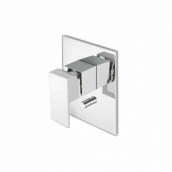 фото 66470EKM.21.018 Встроенный однорычажный смеситель Futura/Футура для душа с переключателем на два потока, хром КЕРАМА МАРАЦЦИ