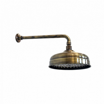 фото 9492KM.31.023 Душевая лейка Muse/Муза "тропический дождь" с кронштейном, потертая бронза КЕРАМА МАРАЦЦИ