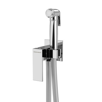 фото V253CR442RUKM Смеситель Fioretto/Фьоретто с гигиеническим душем и держателем для лейки, хром КЕРАМА МАРАЦЦИ