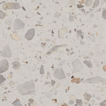 фото KM6060G0921R Тараскон Стоун серый светлый матовый обрезной 60x60x0,9 керамогранит КЕРАМА МАРАЦЦИ