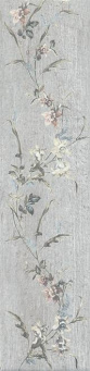 фото SG401800N Кантри Шик серый декорированный 9,9x40,2 керамический гранит КЕРАМА МАРАЦЦИ