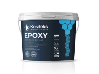 фото Эпоксидный кислотостойкий клей для плитки KERATEKS EPOXY, 10кг КЕРАМА МАРАЦЦИ
