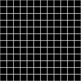 фото 20071 (1.066м 12пл) Темари черный матовый 29,8*29,8 мозаика КЕРАМА МАРАЦЦИ