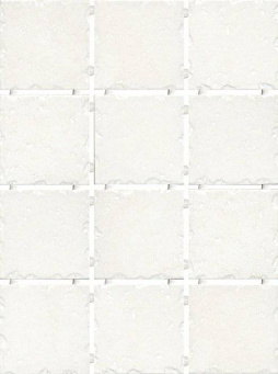 фото 1257T Византия белый керамическая плитка полотно 30*40 из 12 частей 9.9*9.9 КЕРАМА МАРАЦЦИ