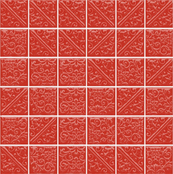 фото 21024 Ла-Виллет красный 30,1*30,1 керамическая плитка мозаичная КЕРАМА МАРАЦЦИ