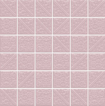 фото 21027 Ла-Виллет розовый светлый 30,1*30,1 керамическая плитка мозаичная КЕРАМА МАРАЦЦИ