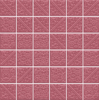 фото 21028 Ла-Виллет розовый 30,1*30,1 керамическая плитка мозаичная КЕРАМА МАРАЦЦИ