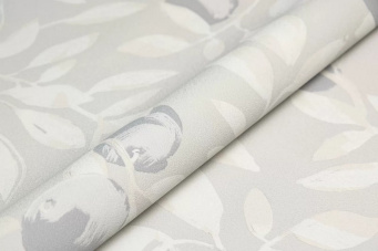 фото KM8501 Обои виниловые на флизелиновой основе Шафран мотив, серый, апельсины KЕРАМА МАРАЦЦИ КЕРАМА МАРАЦЦИ