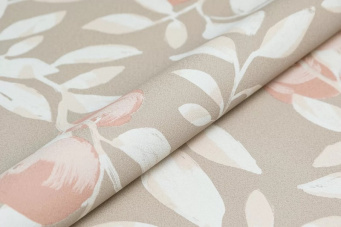 фото KM8502 Обои виниловые на флизелиновой основе Шафран мотив, бежевый, апельсины KЕРАМА МАРАЦЦИ КЕРАМА МАРАЦЦИ