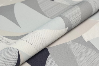 фото KM8508 Обои виниловые на флизелиновой основе Шафран мотив, черный, листья KЕРАМА МАРАЦЦИ КЕРАМА МАРАЦЦИ