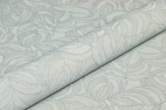 фото KM8617 Обои виниловые на флизелиновой основе Мираж база универсальная, голубой, листья KЕРАМА МАРАЦЦИ КЕРАМА МАРАЦЦИ