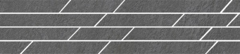 фото SG144/005T Гренель серый темный мозаичный 46,8x9,8x0,9 бордюр КЕРАМА МАРАЦЦИ