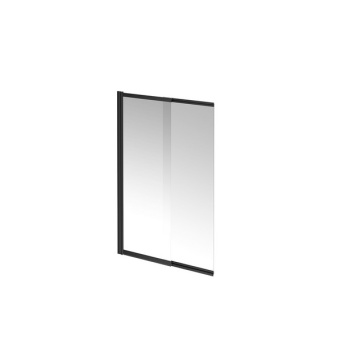 фото VE.100.BSD.BLK.M Шторка на ванну Vetro/Ветро, раздвижная, распашная 100х150, матовый черный КЕРАМА МАРАЦЦИ