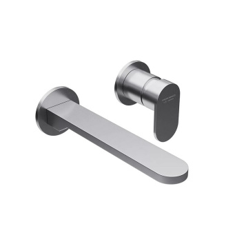 фото 28050KM.50.050 Смеситель для раковины Siara/Сиара настенный, с внутренней частью, нержавеющая сталь КЕРАМА МАРАЦЦИ