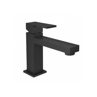 фото 66411KM.01.093 Смеситель для раковины Futura/Футура однорычажный без донного клапана 3/8, матовый черный КЕРАМА МАРАЦЦИ