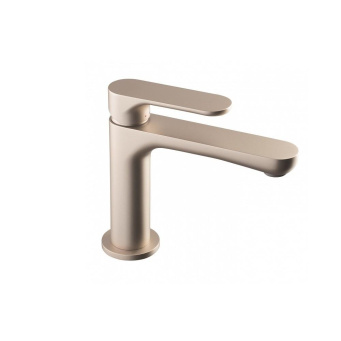 фото 69412KM.M0.070 Смеситель для раковины Ole/Оле однорычажный без донного клапана 3/8, титановый атласный КЕРАМА МАРАЦЦИ