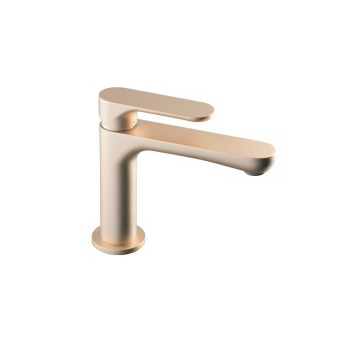 фото 69412KM.M0.071 Смеситель для раковины Ole/Оле однорычажный без донного клапана 3/8, золотой атласный КЕРАМА МАРАЦЦИ