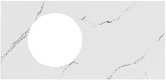 фото CO5.SG50008220R/100 Спец. изделие декоративное без отверстий под смеситель Монте Тиберио 100 см, белый натуральный КЕРАМА МАРАЦЦИ