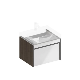 фото MOD.60.1+1/AR Тумба Modula/Модула подвесная 60 с ящиком 1+1, арабика КЕРАМА МАРАЦЦИ