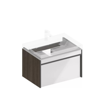 фото MOD.70.1+1/AR Тумба Modula/Модула подвесная 70 с ящиком 1+1, арабика КЕРАМА МАРАЦЦИ