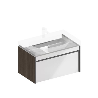 фото MOD.80.1+1/AR Тумба Modula/Модула подвесная 80 с ящиком 1+1, арабика КЕРАМА МАРАЦЦИ