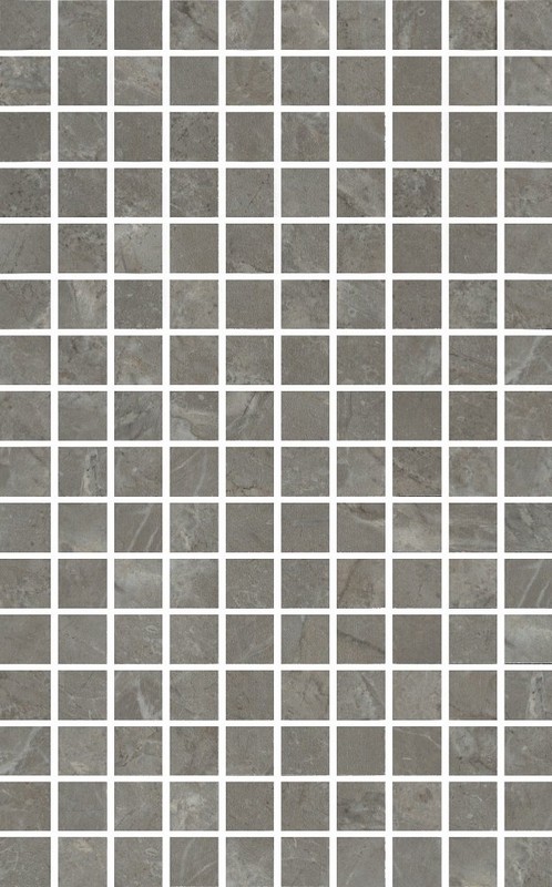 MM6434 Кантата мозаичный серый глянцевый 25x40x0,8 декор
