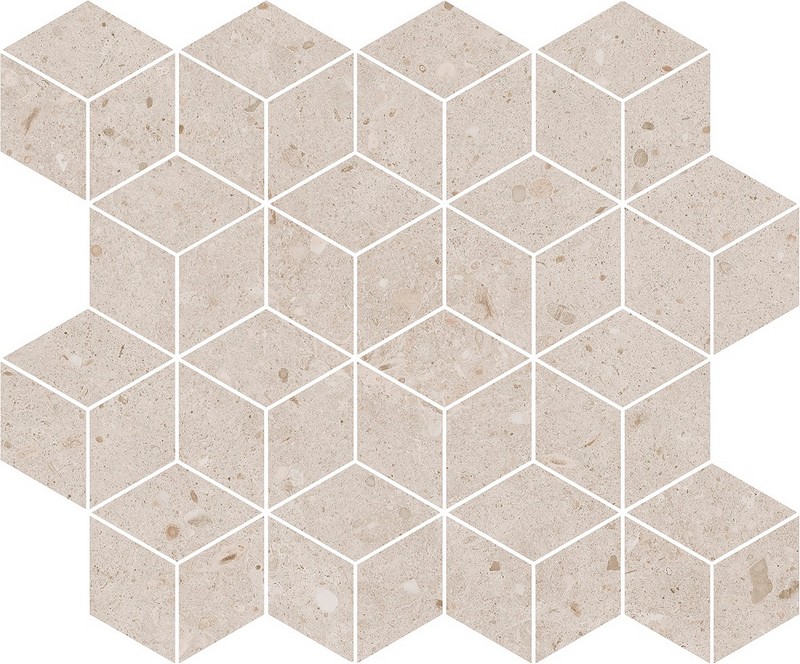 T017/14054 Риккарди мозаичный бежевый матовый 45x37,5x1 декор